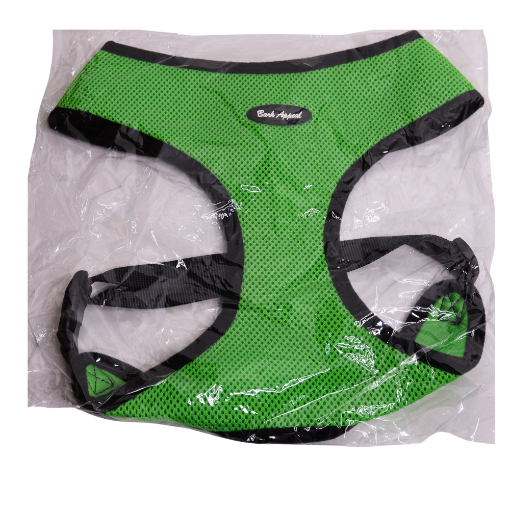 Bark Appeal Mesh Solid Breathe EZ Pull-Over Lime Green Dog Harness - XXL